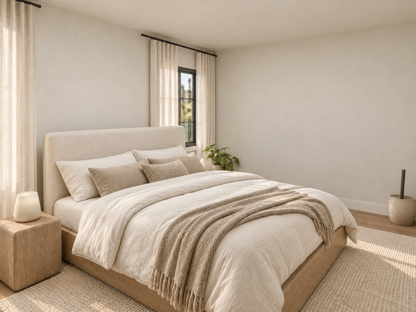 Ridgefield primary-bedroom interior finish study
